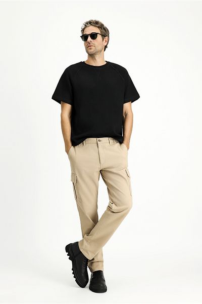 Kiğılı Regular Fit Lycra Elastic Waist Cargo Pants