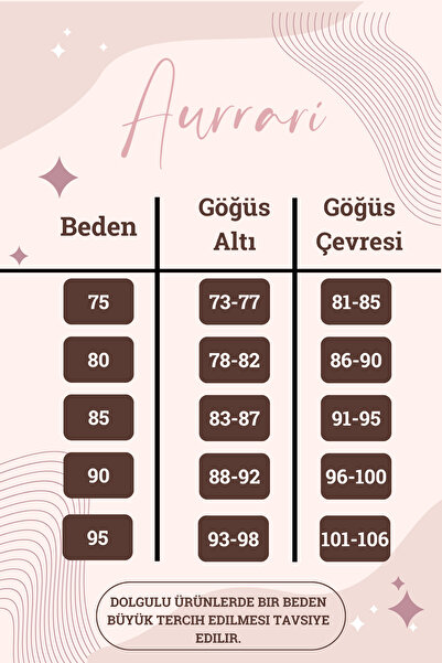 AURRARİ Жіночий бюстгальтер з мереживною підкладкою, регульованими бретелями та кісточками