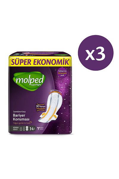 Molped Supernight Super Night Super Advantage Package 42 Pieces