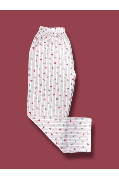 Erdenay Tekstil بيجامة نسائية منقوشة بخصر مطاطي