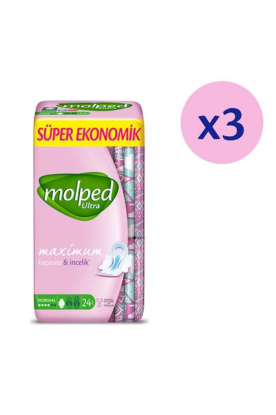 Molped Ultra Hygienic Pad Normal Super Advantage Package 72 Pieces