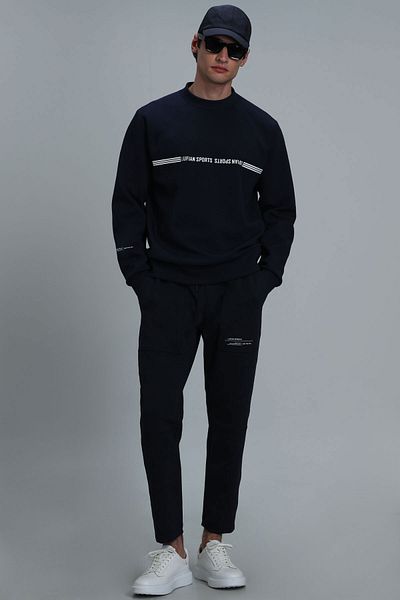 Lufian Ανδρικό φούτερ Range Navy Blue