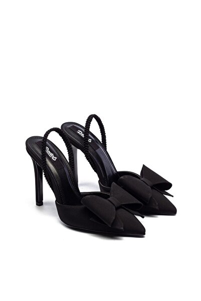 Dedos حذاء نسائي بكعب عالٍ مرن من جلد النوبوك للسهرة 335