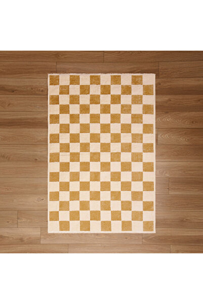 Evidea Soft Skard Dekoratif Halı - Hardal - 120x180 cm