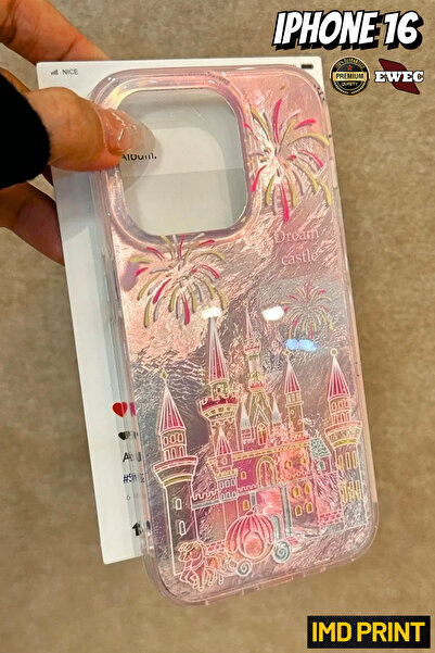 iPhone 16 Compatible Dream Castle IMD Premium Phone Case with Hologram