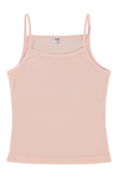 Civil Girls Kız Çocuk 2'li Atlet Set 2-10 Yaş Ekru-somon