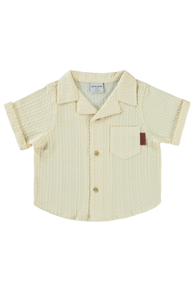 Pierre Cardin Boy's Shirt 2-5 Years Stone Color