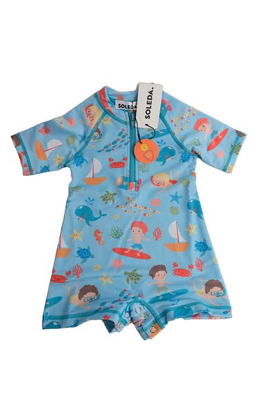 SOLEDA Uv Sun Protection Upf 50 Baby Kids Swimsuit Journey under the Sea