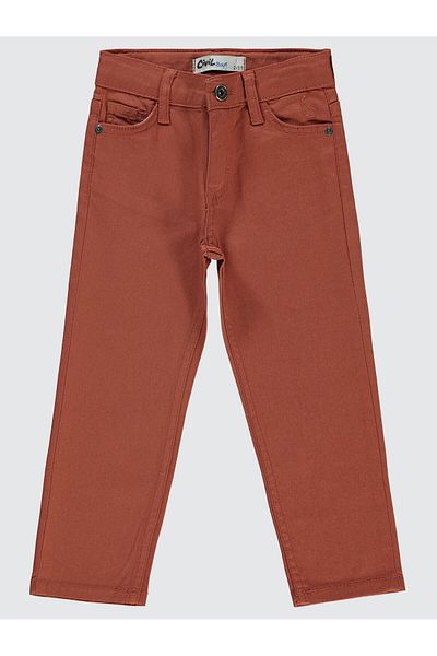 Civil Boys 2-5 Years Old Boy's Brick Color Trousers