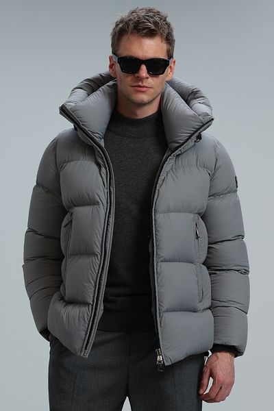 Lufian Tommy Goose Feather Men's Coat Gray