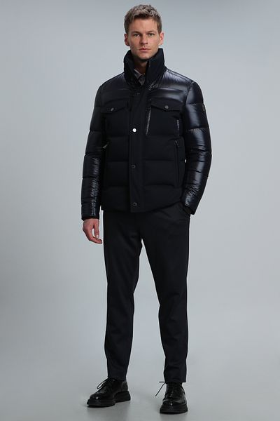 Lufian Мъжко палто Genius Goose Feather Navy Blue