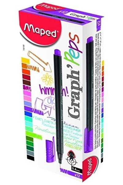 Maped فينلاينر (12 قطعة) بنفسجي