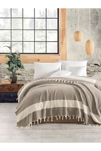 Rebeka Home Collection Luna Dark Brown 170X210 Single Pique