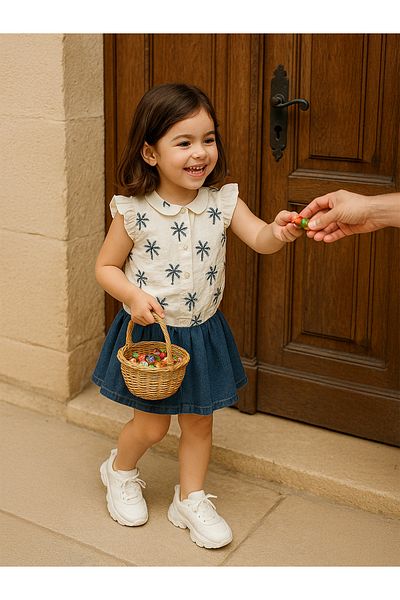 Civil Girls 2-5 Years Old Girl's Ecru Suit Set