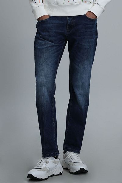 Lufian Pantaloni bărbați Jonı Smart Jean Slim Fit, albastru