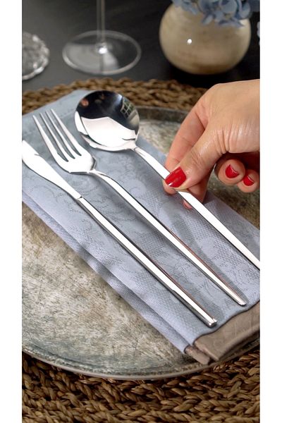 on-on Solingen Mokka - 24 Piece Fork, Spoon and Knife Set