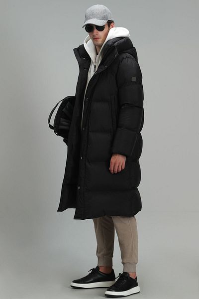Lufian Done Goose Feather Men's Coat Black