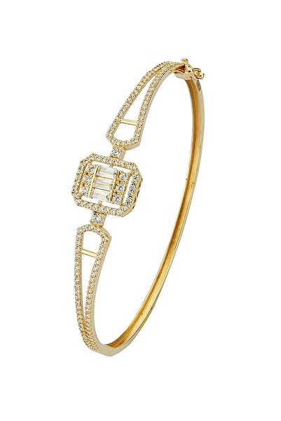 Çgk Çiğdem Gürel Kuyumculuk Altın Kaplama 925 Ayar Gümüş Kelepçe Bilezik