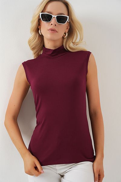 Bigdart Γυναικείο Αμάνικο Φορμάκι 4348 - Claret Red