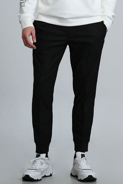 Lufian Παντελόνι Andre Jogger Slim Fit Μαύρο