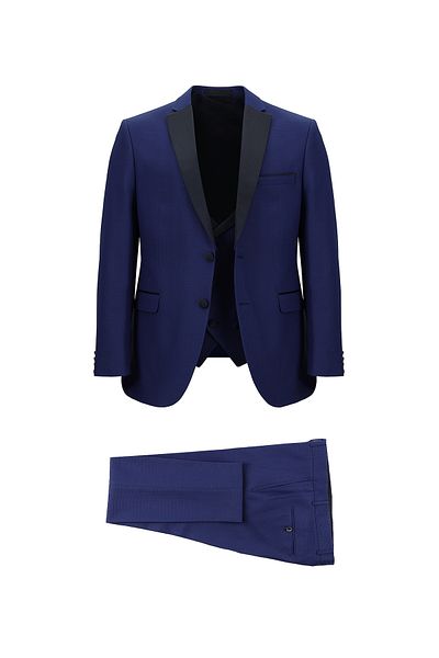 Kiğılı Tuxedo & Groom Suit - Slim Fit Wool Mono Collar Vest