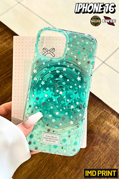 EWEC İphone 16 Uyumlu Minik Yıldız Tasarımlı Hologramlı Ins Style Imd Premium...