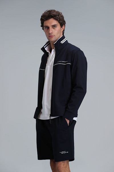 Lufian Ανδρικό Φούτερ Navy Blue - Μπλε