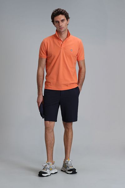 Lufian Мъжка поло тениска Laon Smart Slim Fit Dark Orange