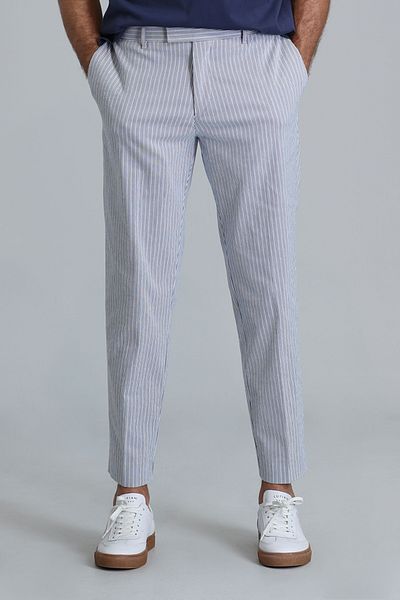 Lufian Pantaloni chino pentru bărbați Frank Smart Saks slim fit