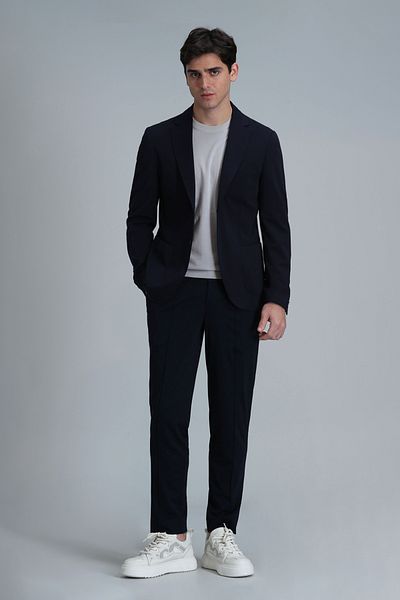 Lufian Мъжко сако Peler Sport Slim Fit, тъмносиньо