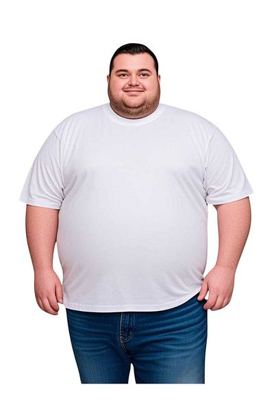 sngl Large Size Men's Oversize T-shirt - Short Sleeve, 3xl-8xl