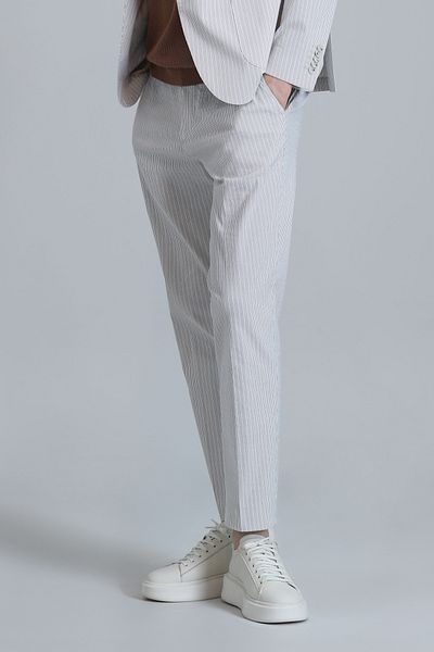 Lufian Frank Smart Beige Slim Fit Men's Chino Pants