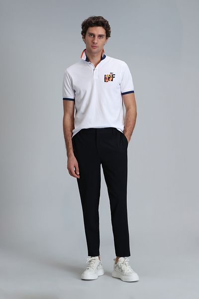 Lufian Tricou polo Ruby Smart pentru bărbați, alb