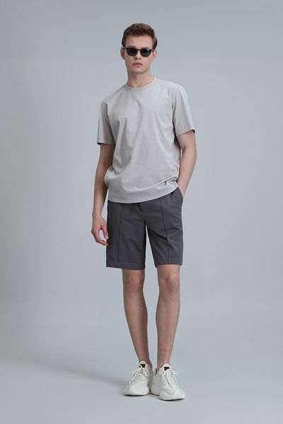 Lufian Ανδρικό αθλητικό σορτς Slim Fit Green Chino - Chris