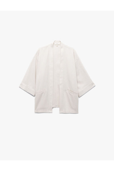Koton Kimono de in cu jumatate de maneca late cu buzunare