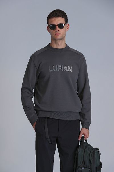 Lufian Мъжки суитшърт Luther в цвят каки