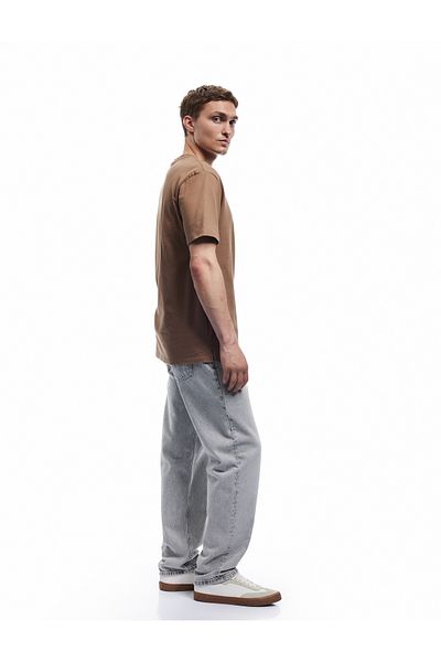 Koton Regular Waist Cotton Vintage Straight Fit Jean Trousers