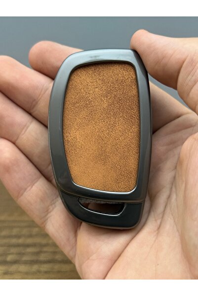 Mavi Keys Hyundai i20 Accent Sonata 2011-2018 3 butoane din piele metal husă de protecție pentru telecomandă maro