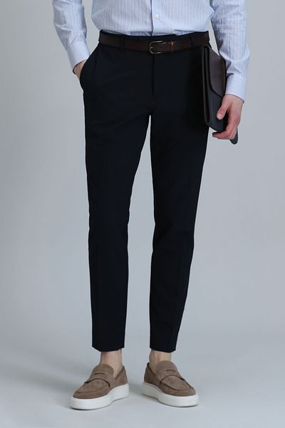 Lufian Ανδρικό παντελόνι Chino Hery Smart Slim Fit Navy Blue