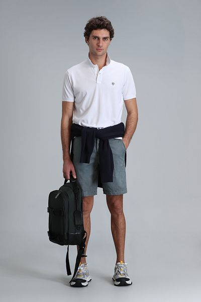 Lufian Ανδρικό αθλητικό σορτς Chino Slim Fit Zegler