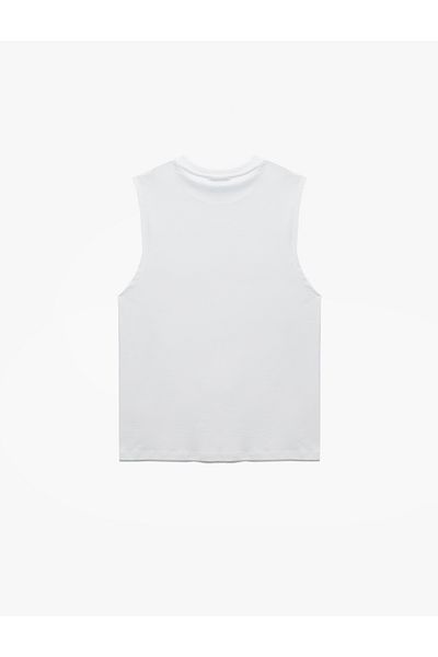 Koton Cotton Sleeveless Crew Neck Printed Singlet