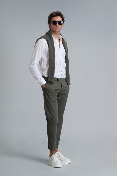 Lufian Мъжка риза Basic Mega Shirt - Comfort Fit Бяла
