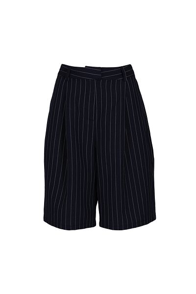 Lufian Navy Blue Pune Women's Shorts