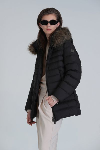 Lufian Palton negru de damă Elite Feather