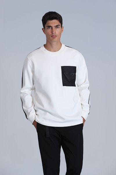 Lufian Ανδρικό φούτερ Techno - Off White