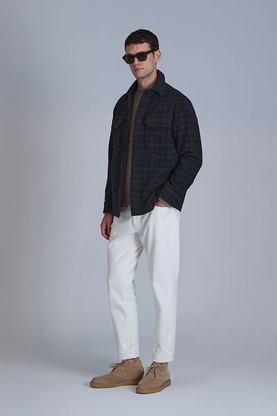 Lufian Focus Ανδρικό πουκάμισο Slim Fit - Anthracite