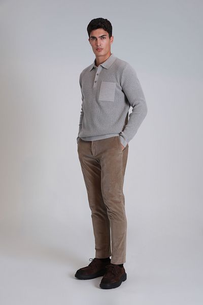 Lufian Beige Color Onka Sports Men's Slim Fit Chino Pants