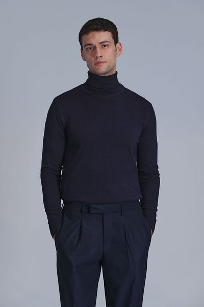 Lufian Soul Men's Sweater Navy Blue