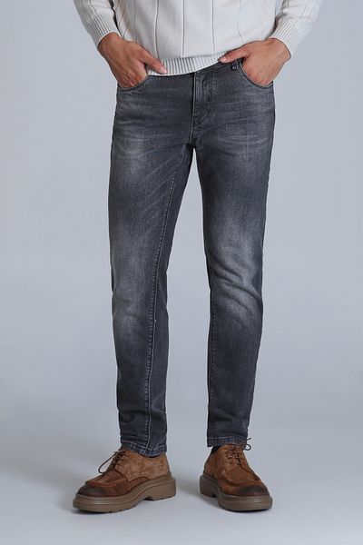 Lufian Ανδρικά παντελόνια Slim Fit Grey Rodney Smart Jean