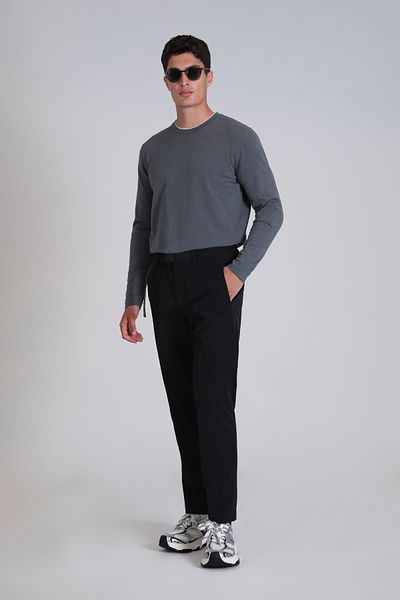 Lufian Pulover pentru bărbați - Gri închis, Model Stone
